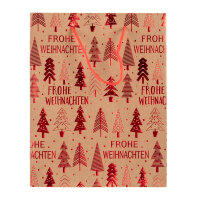 Geschenktasche Weihnachten - Tannenbaum, rot, 18 x 23 x 8...