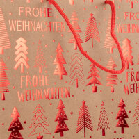 Geschenktasche Weihnachten - Tannenbaum, rot, 11 x 16 x 6 cm, 140 g