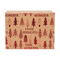 Geschenkbox Weihnachten - Tannenbaum, rot, 20 x 15 x 9 cm