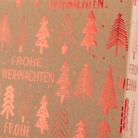 Geschenkbox Weihnachten - Tannenbaum, rot, 20 x 15 x 9 cm