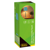 LED Tischleuchte - Touch, Metall/Kunststoff, blau, 9 x...