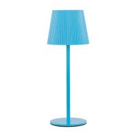 LED Tischleuchte - Touch, Metall/Kunststoff, blau, 9 x 24,5 cm, Akku, USB, dimmbar, 3 Modi, Innen