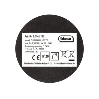 LED Tischleuchte - Touch, Metall/Kunststoff, blau, 9 x 24,5 cm, Akku, USB, dimmbar, 3 Modi, Innen