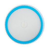 LED Tischleuchte - Touch, Metall/Kunststoff, blau, 9 x 24,5 cm, Akku, USB, dimmbar, 3 Modi, Innen