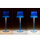LED Tischleuchte - Touch, Metall/Kunststoff, blau, 9 x 24,5 cm, Akku, USB, dimmbar, 3 Modi, Innen