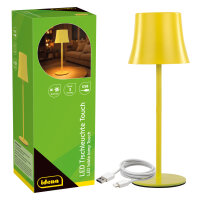 LED Tischleuchte - Touch, Metall/Kunststoff, gelb, 9 x...