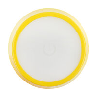 LED Tischleuchte - Touch, Metall/Kunststoff, gelb, 9 x 24,5 cm, Akku, USB, dimmbar, 3 Modi, Innen