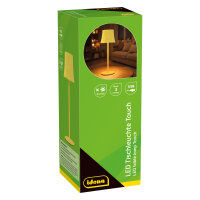 LED Tischleuchte - Touch, Metall/Kunststoff, gelb, 9 x...