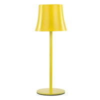 LED Tischleuchte - Touch, Metall/Kunststoff, gelb, 9 x 24,5 cm, Akku, USB, dimmbar, 3 Modi, Innen