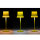 LED Tischleuchte - Touch, Metall/Kunststoff, gelb, 9 x 24,5 cm, Akku, USB, dimmbar, 3 Modi, Innen