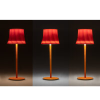 LED Tischleuchte - Touch, Metall/Kunststoff, orange, 9 x 24,5 cm, Akku, USB, dimmbar, 3 Modi, Innen