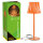LED Tischleuchte - Touch, Metall/Kunststoff, orange, 9 x 24,5 cm, Akku, USB, dimmbar, 3 Modi, Innen