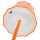LED Tischleuchte - Touch, Metall/Kunststoff, orange, 9 x 24,5 cm, Akku, USB, dimmbar, 3 Modi, Innen