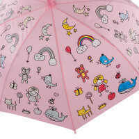 Regenschirm - Magic Regenbogen, rosa, Ø 83 x 66 cm