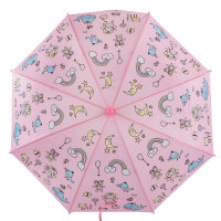 Regenschirm - Magic Regenbogen, rosa, Ø 83 x 66 cm