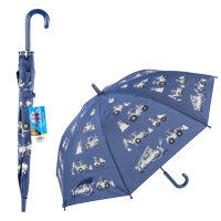 Regenschirm - Magic Fahrzeuge, blau, Ø 83 x 66 cm
