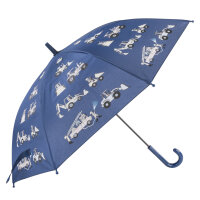 Regenschirm - Magic Fahrzeuge, blau, Ø 83 x 66 cm