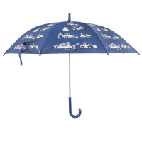 Regenschirm - Magic Fahrzeuge, blau, Ø 83 x 66 cm