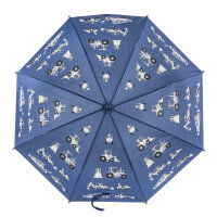 Regenschirm - Magic Fahrzeuge, blau, Ø 83 x 66 cm