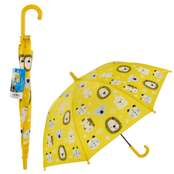 Regenschirm - Magic Tiere, gelb, Ø 83 x 66 cm