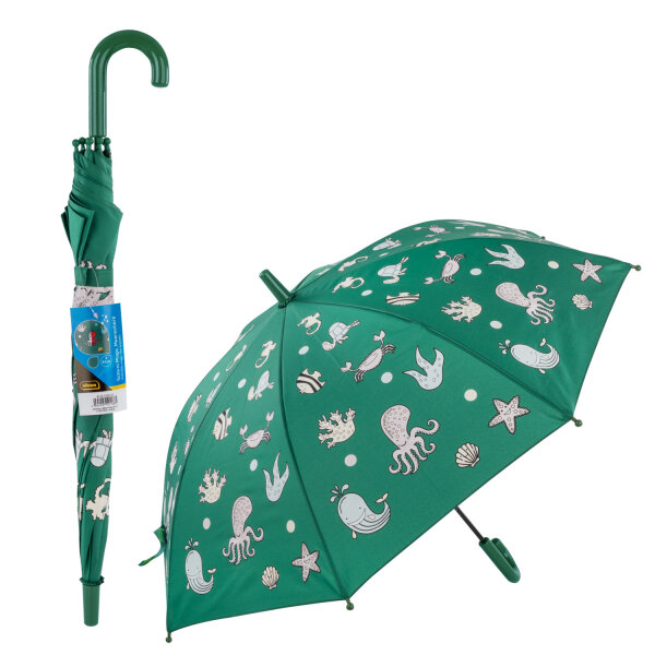 Regenschirm - Magic Meerestiere, grün, Ø 83 x 66 cm