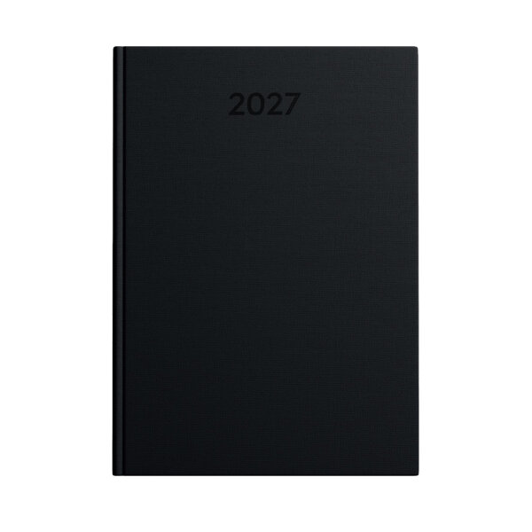 Buchkalender 2027 - Basic schwarz, DIN A5