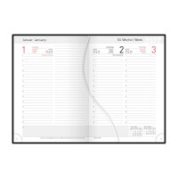 Buchkalender 2027 - Basic schwarz, DIN A5