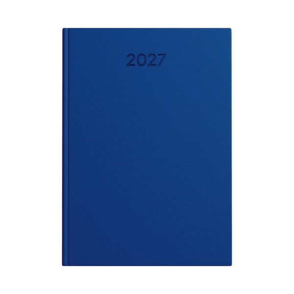 Buchkalender 2027 - Basic blau, DIN A5