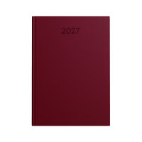 Buchkalender 2027 - Basic burgund, DIN A5