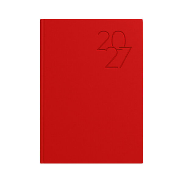 Buchkalender 2027 - Premium rot, DIN A5