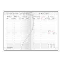 Wochenkalender 2027 XL - schwarz