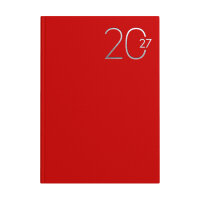 Wochenkalender 2027 - rot, DIN A5