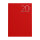 Wochenkalender 2027 - rot, DIN A5
