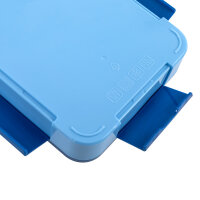 Brotdose - mit Besteck & Snackbox, blau, 22,8 x 16,8 x 4,7 cm