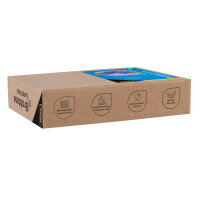 Brotdose - mit Besteck & Snackbox, blau, 22,8 x 16,8...