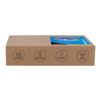Brotdose - mit Besteck & Snackbox, blau, 22,8 x 16,8 x 4,7 cm