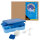 Brotdose - mit Besteck & Snackbox, blau, 22,8 x 16,8 x 4,7 cm