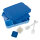 Brotdose - mit Besteck & Snackbox, blau, 22,8 x 16,8 x 4,7 cm