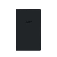 Taschenplaner 2027 - Leporello schwarz