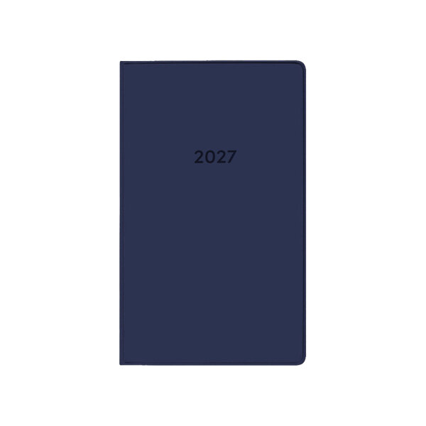 Taschenplaner 2027 - Leporello blau