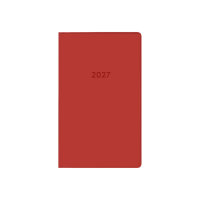 Taschenplaner 2027 - Leporello rot