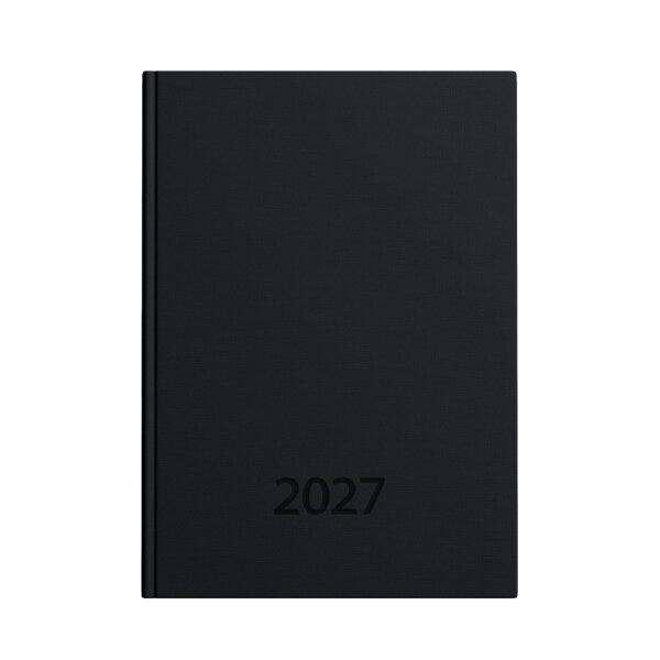 Taschenkalender 2027 - schwarz, DIN A7
