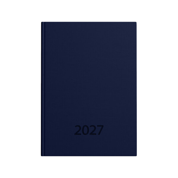 Taschenkalender 2027 -  blau, DIN A7
