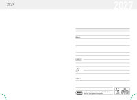 Taschenkalender 2027 -  blau, DIN A7