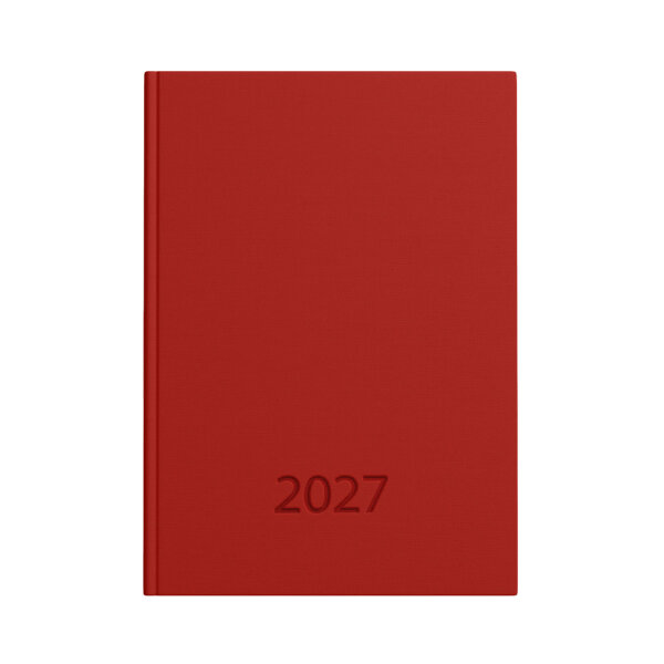 Taschenkalender 2027 - rot, DIN A7