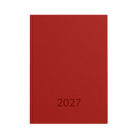 Taschenkalender 2027 - rot, DIN A7