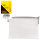 Reißverschlusstasche – 33 x 24 x 2 cm, weiß