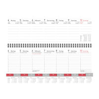 Tischkalender 2027 - Premium, mit Registerschnitt