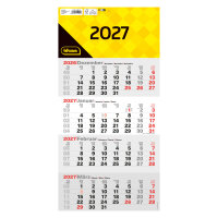 4-Monatskalender 2027 - 30 x 60 cm