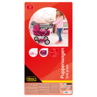 Puppenwagen - Smarty mit Tasche und Korb, 58 x 37,5 x 57 cm